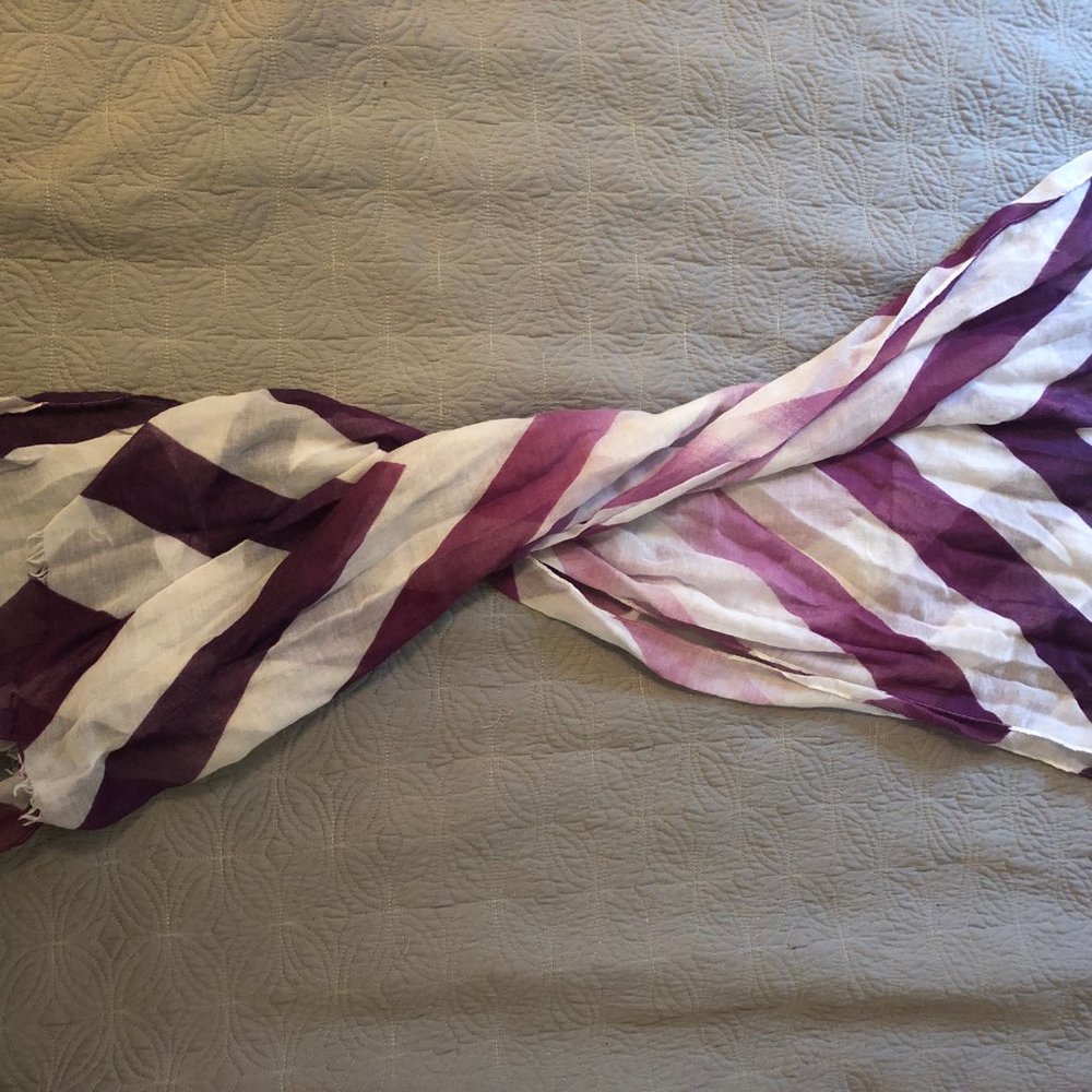 Vince Camuto Purple Ombre Lightweight Scarf